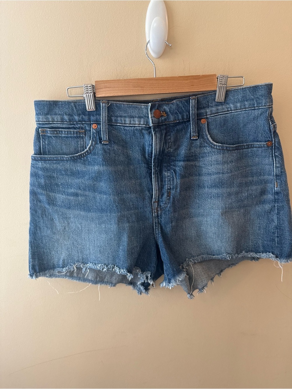 Madewell The Perfect Jean Short High Rise Cutoff Denim Shorts size 32